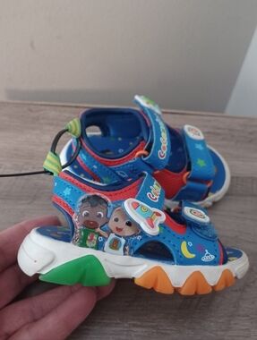 CoCoMelon Sandals Velcro Multi Colored Infants Sz 3